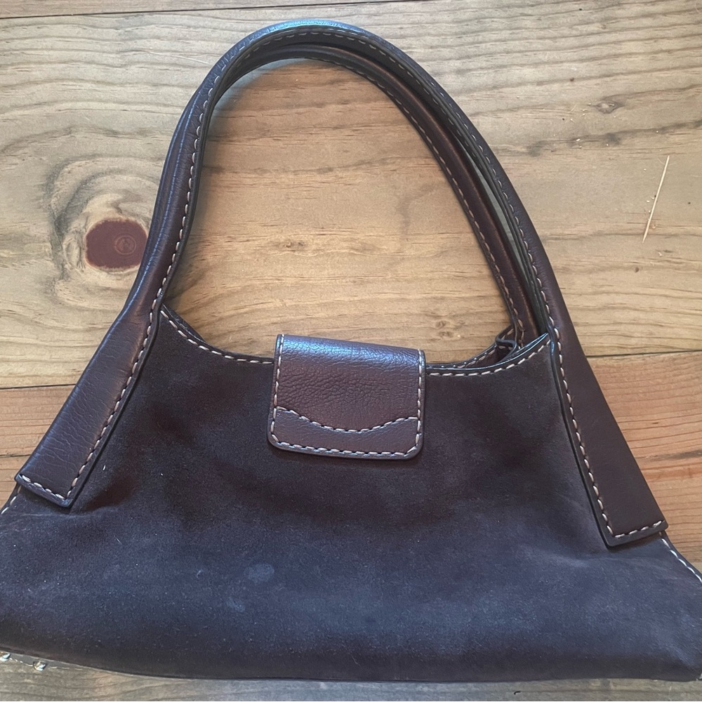 Tod’s Brown Suede Shoulder Bag